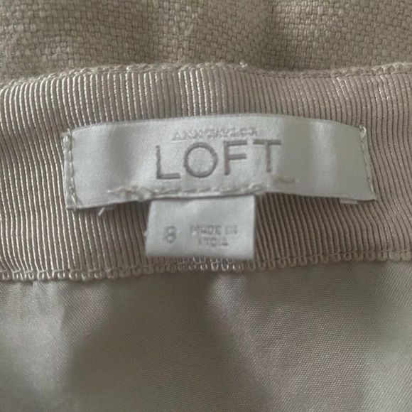 Ann Taylor Loft Aztec‎ Embroidered Linen Cotton Blend Skirt Womens Size 8 (1537) - Picture 4 of 5